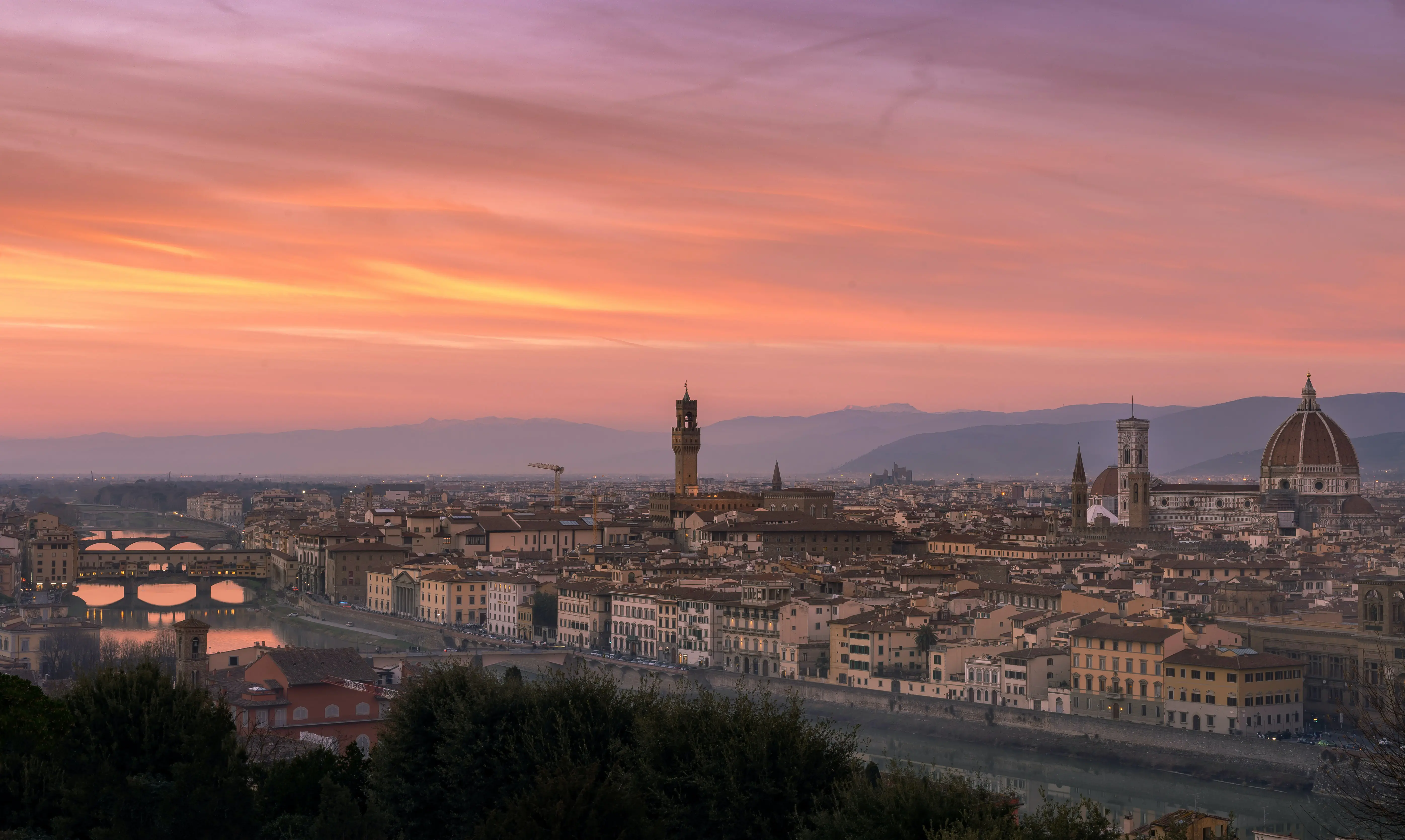 romantic view Florence travel