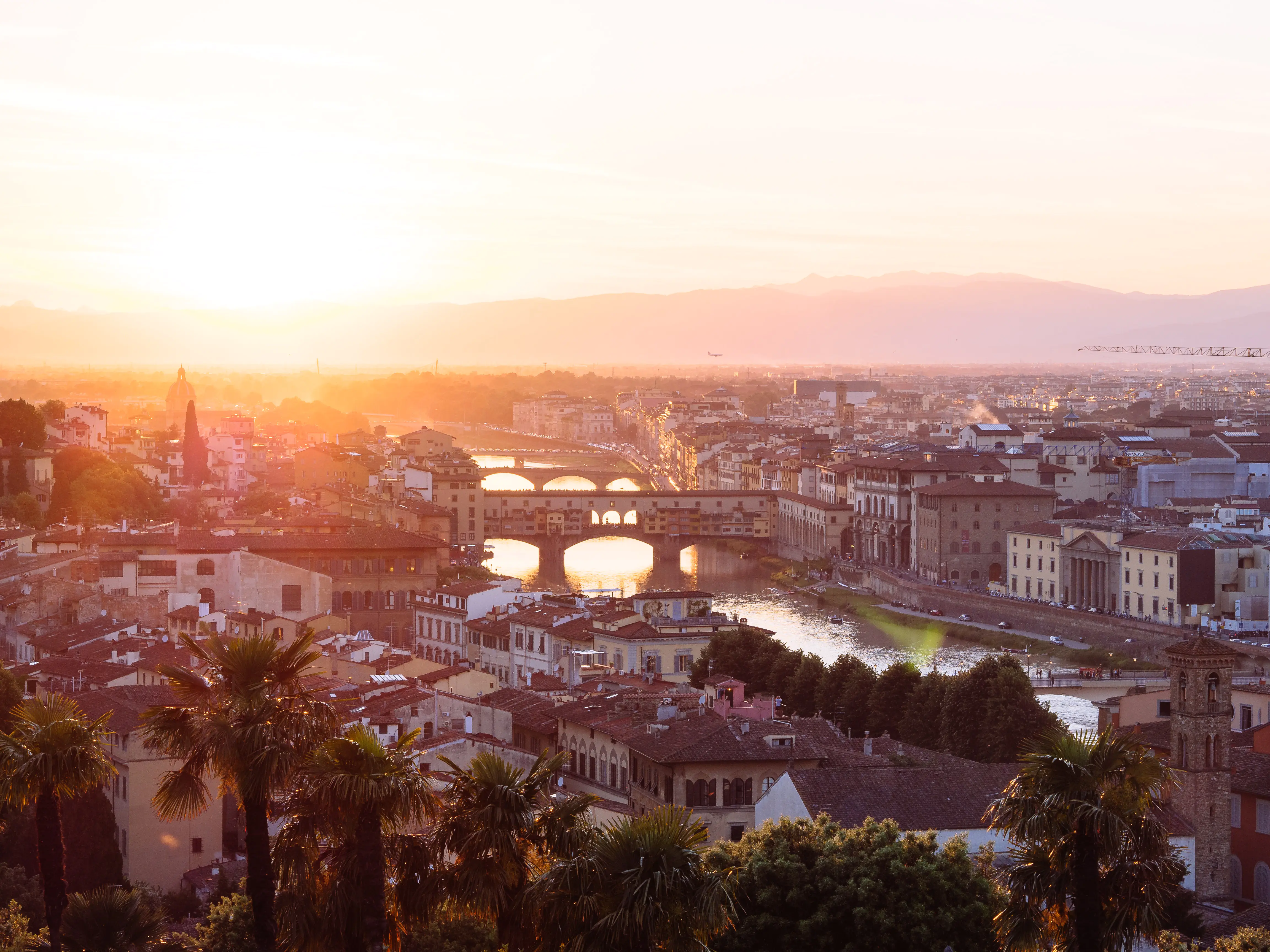 romantic sunset stay Florence